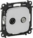 Legrand Valena Allure 753958 Розетка телевизионная (TV+SAT, под рамку, скрытая установка, алюминий)