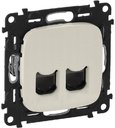 Legrand Valena Allure 753843 Розетка компьютерная двойная (2xRJ45, cat.6, под рамку, скрытая установка, слоновая кость)