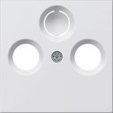 Gira System55 086927 Крышка розетки телевизионной (TV+Radio+(SAT), белая матовая)