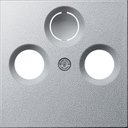 Gira System55 086926 Крышка розетки телевизионной (TV+Radio+(SAT), алюминий)