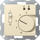Gira System55 039401 Термостат для теплых полов 0…+25°С (10 А, 230 В, под рамку, скрытая установка, глянцевый кремовый)