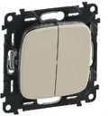 Legrand Valena Allure 752805 Выключатель двухклавишный (10 А, под рамку, скрытая установка, слоновая кость)