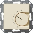 Gira System55 039101 Термостат для теплых полов +5…+30°С (10 А, 240 В, под рамку, скрытая установка, глянцевый кремовый)