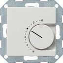 Gira System55 039127 Термостат для теплых полов +5…+30°С (10 А, 240 В, под рамку, скрытая установка, матовый белый)