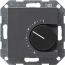 Gira System55 039128 Термостат для теплых полов +5…+30°С (10 А, 240 В, под рамку, скрытая установка, антрацит)