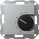 Gira System55 039126 Термостат для теплых полов +5…+30°С (10 А, 240 В, под рамку, скрытая установка, алюминий)