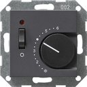 Gira System55 039228 Термостат для теплых полов +5…+30°С (10 А, 230 В, под рамку, скрытая установка, антрацит)