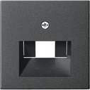 Gira System55 027028 Крышка розетки информационной (RJ11/RJ45, UAE/IAE, антрацит)