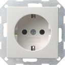 Gira System55 018827 Розетка с заземляющим контактом (16 А, под рамку, скрытая установка, белая матовая)