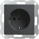 Gira System55 018828 Розетка с заземляющим контактом (16 А, под рамку, скрытая установка, антрацит)