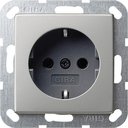 Gira E2 0188600 Розетка SCHUKO с заземляющим контактом (16 А, под рамку, скрытая установка, нержавеющая сталь)