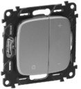 Legrand Valena Allure 752962 Светорегулятор кнопочный (400 Вт, R+L+C, под рамку, скрытая установка, алюминий)