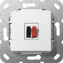 Gira System55 569203 Розетка аудио (1 канал, под рамку, скрытая установка, белая глянцевая)