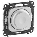 Legrand Valena Allure 752960 Светорегулятор роторный (300 Вт, R+L+C, под рамку, скрытая установка, алюминий)