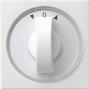 Gira System55 066603 Крышка для поворотного выключателя и таймера (белая глянцевая)