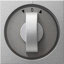 Gira System55 066626 Крышка для поворотного выключателя и таймера (алюминий)