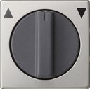 Gira System55 0666600 Крышка для поворотного выключателя и таймера (сталь)