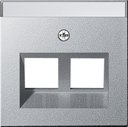 Gira System55 264026 Крышка розетки компьютерной (RJ45, надпись, алюминий)