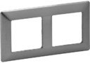 Legrand Valena Life 754152 Рамка 2-постовая (универсальная, сталь)