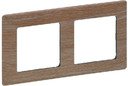 Legrand Valena Life 754182 Рамка 2-постовая (универсальная, светлое дерево)
