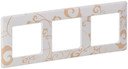Legrand Valena Life 754103 Рамка 3-постовая (универсальная, ампир белый)