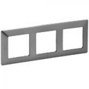 Legrand Valena Life 754153 Рамка 3-постовая (универсальная, сталь)