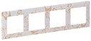 Legrand Valena Life 754104 Рамка 4-постовая (универсальная, ампир белый)