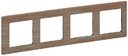 Legrand Valena Life 754184 Рамка 4-постовая (универсальная, светлое дерево)