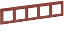 Legrand Valena Life 754075 Рамка 5-постовая (универсальная, терракота)