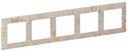 Legrand Valena Life 754115 Рамка 5-постовая (универсальная, ампир бежевый)