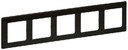 Legrand Valena Life 754175 Рамка 5-постовая (универсальная, темное дерево)