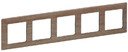 Legrand Valena Life 754185 Рамка 5-постовая (универсальная, светлое дерево)