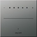 Gira System2000 2260600 Крышка для сенсорного диммера (подсветка, сталь)