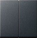 Gira System55 231528 Крышка для двухканального диммера (антрацит)