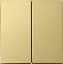 Gira System55 2315604 Крышка для двухканального диммера (латунь)