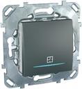 Schneider Electric Unica Top MGU5.535.12ZD Таймер нажимной (8 А, под рамку, подсветка, скрытая установка, графит)