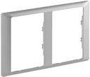Legrand Valena Life 754242 Рамка для двойной розетки 2-постовая (универсальная, алюминий)