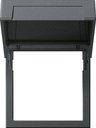 Gira System55 2658203 Рамка монтажная для E22 (крышка, алюминий)