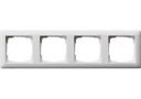 Gira Standard55 021404 Рамка 4-постовая (белая матовая)