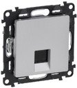 Legrand Valena Life 753638 Розетка телефонная (RJ11, под рамку, скрытая установка, алюминий)