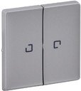 Legrand Valena Life 755222 Клавиша двойная (линза, алюминий)