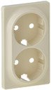 Legrand Valena Life 754951 Крышка розетки двойной (2x2P+E, слоновая кость)