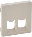 Legrand Valena Life 755421 Крышка розетки телефонной/компьютерной (2xRJ11/RJ45, слоновая кость)