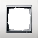 Gira Event 0211806 Рамка 1-постовая (белый глянцевый/алюминий)