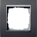 Gira Event 021181 Рамка 1-постовая (антрацит/алюминий)