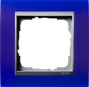 Gira Event 021193 Рамка 1-постовая (синий/алюминий)