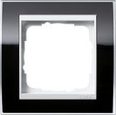 Gira Event Clear 0211733 Рамка 1-постовая (антрацит/белый глянцевый)
