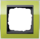 Gira Event Clear 0211748 Рамка 1-постовая (зеленый/антрацит)