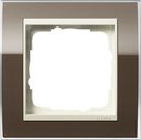 Gira Event Clear 0211761 Рамка 1-постовая (коричневый/кремовый)