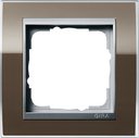 Gira Event Clear 0211766 Рамка 1-постовая (коричневый/алюминий)